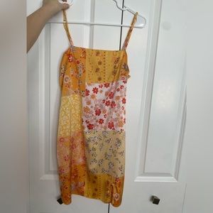 Silk floral dress